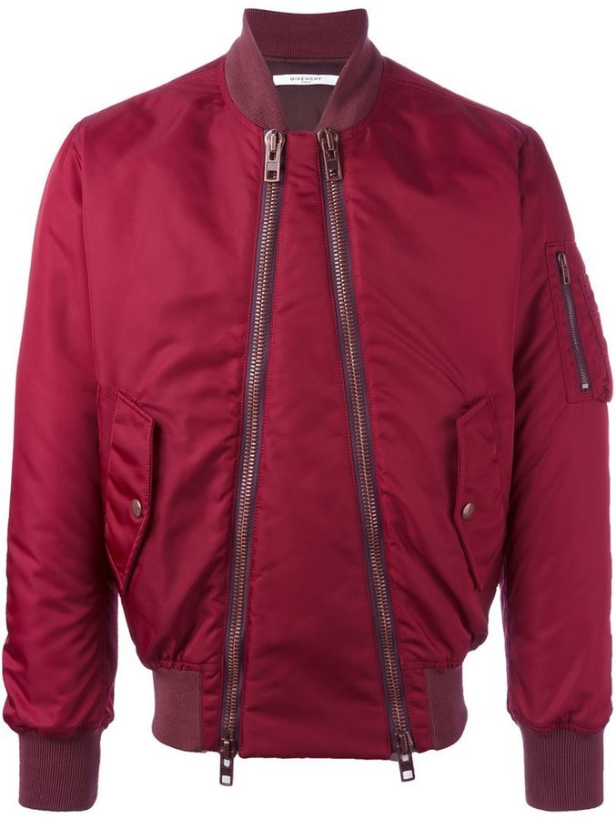 Givenchy Double Zip Bomber Jacket, $2,725 | farfetch.com | Lookastic