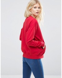 Asos Petite Petite The Ultimate Bomber Jacket In Jersey