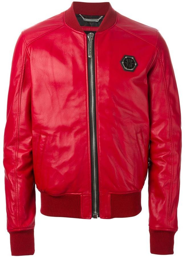 philipp plein jacket red