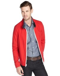 Howe Reversible Red Cotton Nylon B Side Striped Jacket