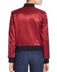3x1 Satin Collection Bomber Jacket