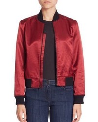 3x1 Satin Collection Bomber Jacket