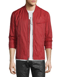 John Varvatos Star Usa Lightweight Bomber Jacket Red