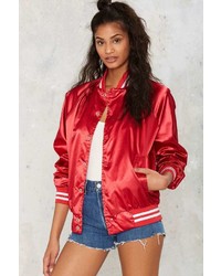 Factory Stay Cute Fight Like A Girl Bomber Jacket