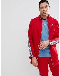 Nike Track Jacket With Taped In Red Aj2681 687