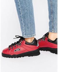 fila red boots
