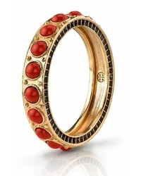 House Of Harlow 1960 Red Cabochon Stone Bangle