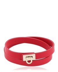 Luisa Via Roma Gancino Triple Wrap Leather Bracelet