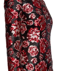 Lanvin Rose Brocade Long Sleeved Dress
