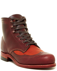 Red Brogue Boots