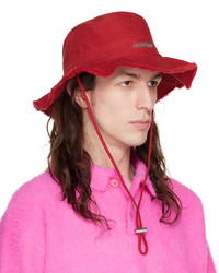 Jacquemus Red Le Bob Artichaut Bucket Hat