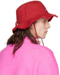 Jacquemus Red Le Bob Artichaut Bucket Hat