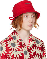 Jacquemus Red Le Bob Gadjo Bucket Hat