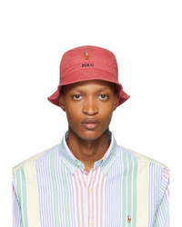 Polo Ralph Lauren Red Stretch Cotton Bucket Hat