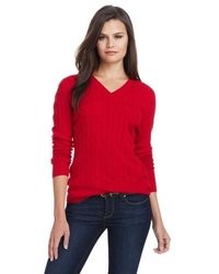 Christopher Fischer 100% Cashmere Cable Knit Sweater