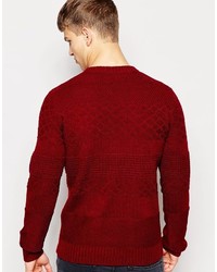 Another Influence Plain Jacquard Sweater