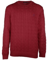 Polo Ralph Lauren Big Tall Cable Knit Sweater Tudor Red Lt