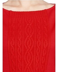 Nobrand Cable Knit Panel Sweater
