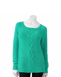 Apt. 9 Cable Knit Tunic Sweater