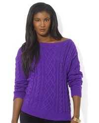 Lauren Ralph Lauren Cabled Boatneck Sweater