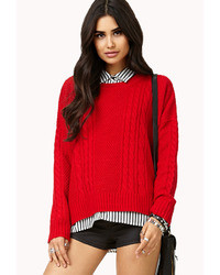 Forever 21 Classic Cable Knit Sweater
