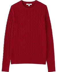 Uniqlo Cotton Cashmere Cable Knit Sweater