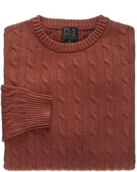 Cotton Sweater Cable Crew