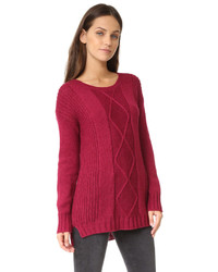 Cupcakes And Cashmere Fairview Cable Knit Sweater
