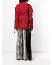 Calvin Klein 205W39nyc Fringed Knitted Sweater
