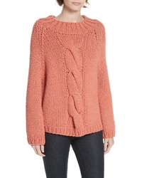 Brochu Walker Gia Hand Knit Wool Cashmere Blend Sweater