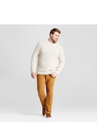 Goodfellow Co Big Tall Cable Crew Neck Sweater