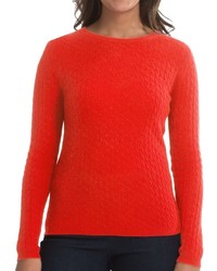 In Cashmere Cabled Knit Sweater