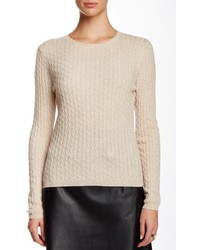 In Cashmere Long Sleeve Crew Neck Cashmere Sweater