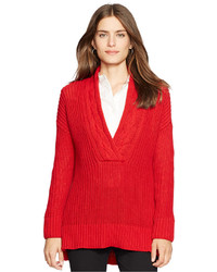Lauren Ralph Lauren Long Sleeve V Neck Sweater