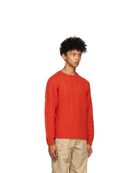 Beams Plus Red 5g Sweater