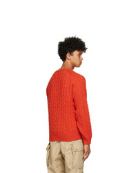 Beams Plus Red 5g Sweater