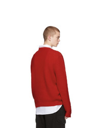 Gucci Red Gg Crewneck Sweater