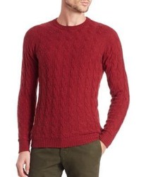 Slowear Camel Hair Cable Knit Sweater