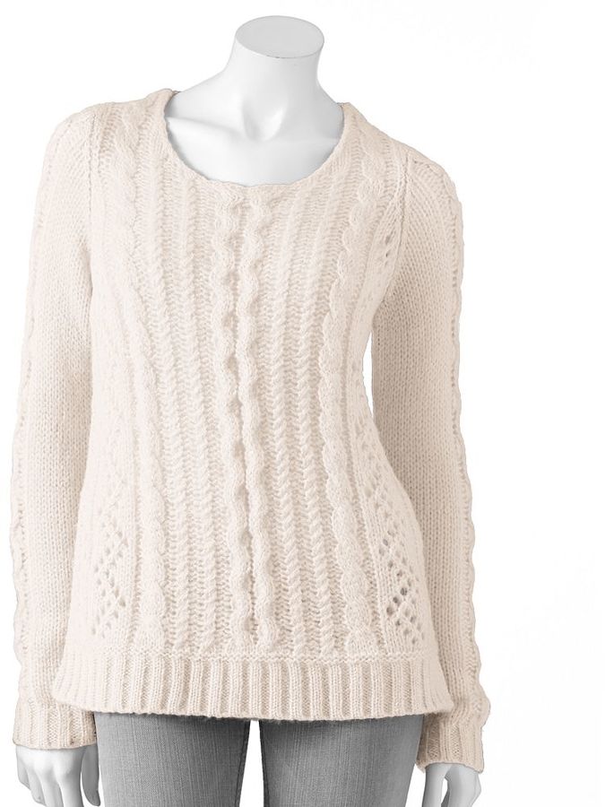 Anatoly & Sons Lupetto Cable Knit Sweater