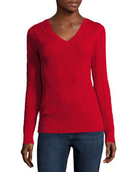 St Johns Bay St Johns Bay Long Sleeve Cable Knit Sweater