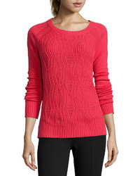 Stylus Stylus Long Sleeve Textured Cable Sweater