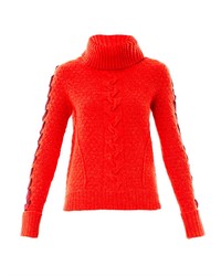 Veronica Beard Cable Knit Wool Sweater