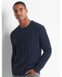 Gap Wool Cable Knit Crewneck Sweater