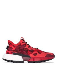 Red Camouflage Athletic Shoes