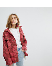 Red Camouflage Military Jacket