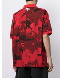 AAPE BY A BATHING APE Aape By A Bathing Ape Camouflage Print Short Sleeved Polo Shirt