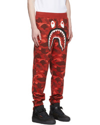 BAPE Red Camo Shark Lounge Pants