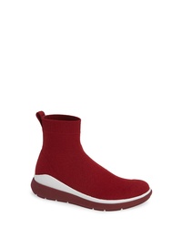 Red Canvas Ankle Boots