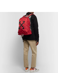 Off-White Easy Logo Print Canvas Backpack