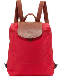 Longchamp Le Pliage Nylon Backpack Red Garance